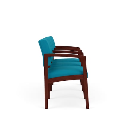 Lesro Lenox 3 Seat Tandem Seating W/ Arms, 65 in W 26 in L 31.5 in H LW3103